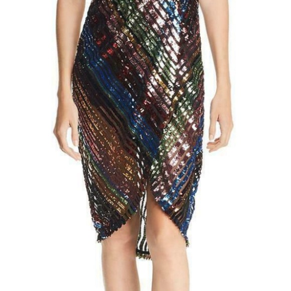 J.O.A Just One Answer dress. Black with Multi-color sequins - Picture 4 of 4